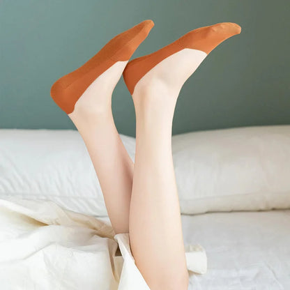 3 Pairs Women Socks High Quality Matching Casual Socks Summer Thin Cotton Bottom Non-Slip Invisible Low Short Socks Breathable