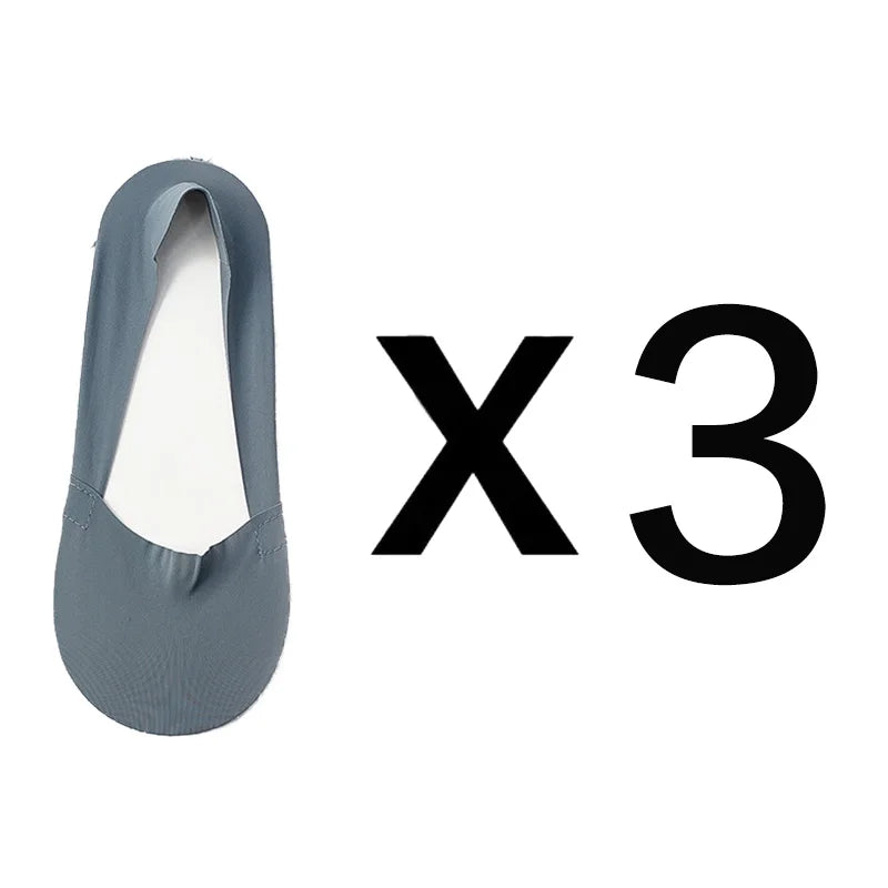 3 Pairs Women Socks High Quality Matching Casual Socks Summer Thin Cotton Bottom Non-Slip Invisible Low Short Socks Breathable