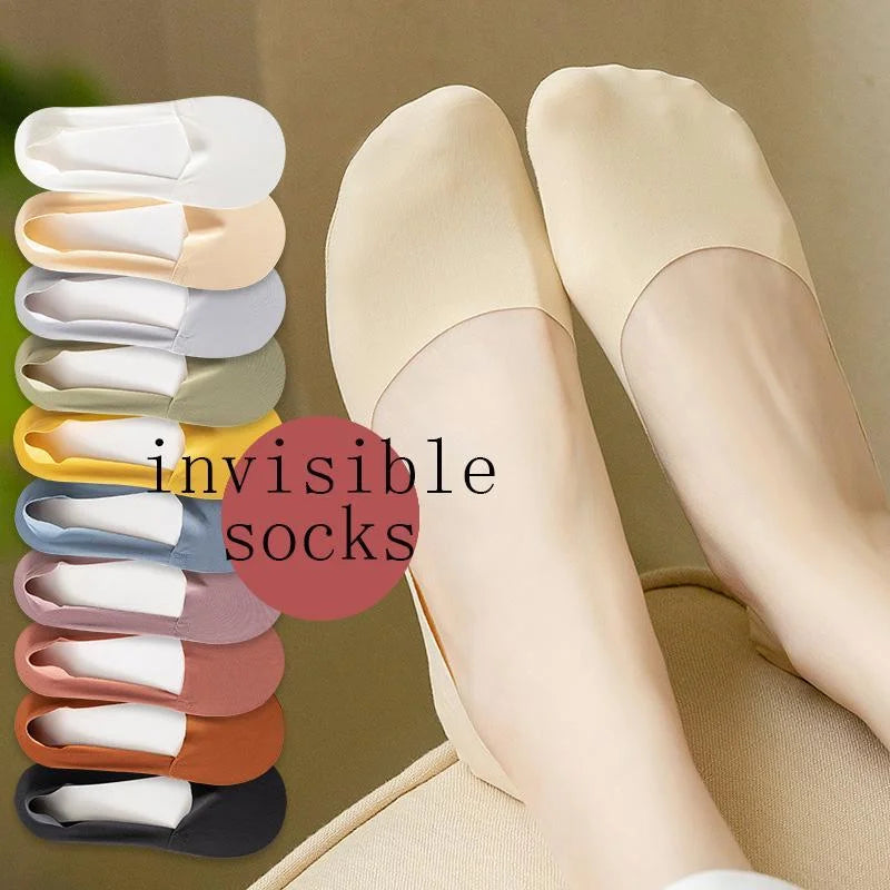 3 Pairs Women Socks High Quality Matching Casual Socks Summer Thin Cotton Bottom Non-Slip Invisible Low Short Socks Breathable
