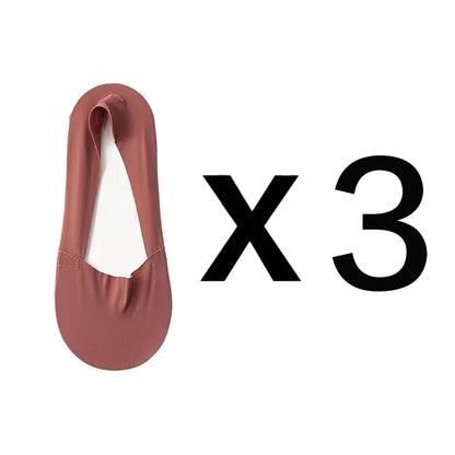 3 Pairs Women Socks High Quality Matching Casual Socks Summer Thin Cotton Bottom Non-Slip Invisible Low Short Socks Breathable