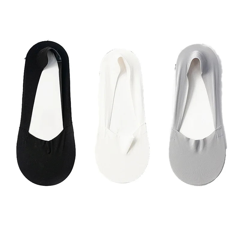 3 Pairs Women Socks High Quality Matching Casual Socks Summer Thin Cotton Bottom Non-Slip Invisible Low Short Socks Breathable