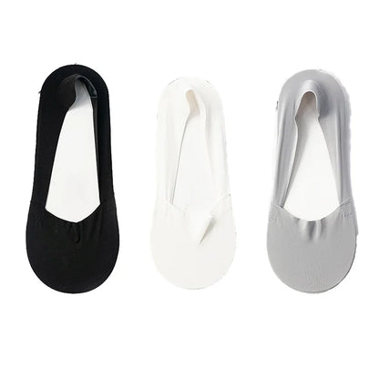 3 Pairs Women Socks High Quality Matching Casual Socks Summer Thin Cotton Bottom Non-Slip Invisible Low Short Socks Breathable