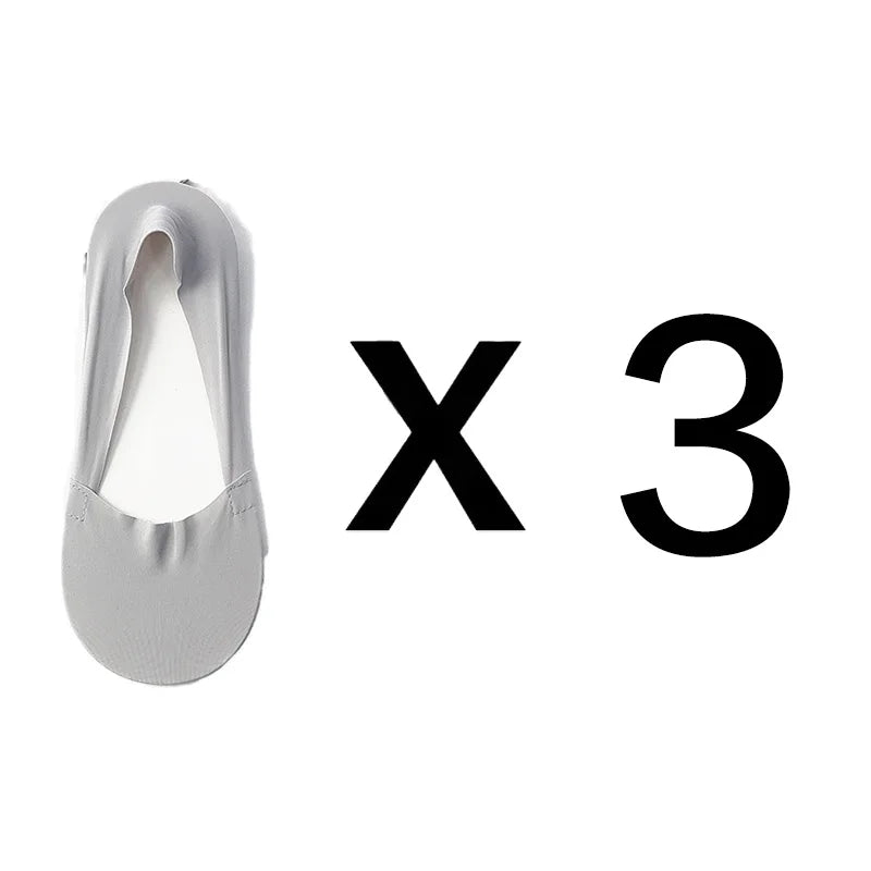 3 Pairs Women Socks High Quality Matching Casual Socks Summer Thin Cotton Bottom Non-Slip Invisible Low Short Socks Breathable